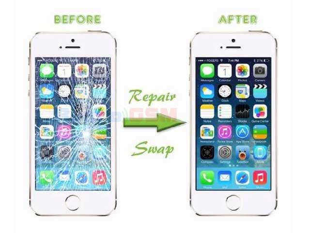inlocuire schimbare sticla geam ecran iphone 6 plus alb
