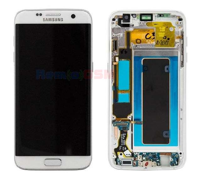Evaluable Own blouse Inlocuire Display Set Complet Samsung Galaxy S7 Edge G935 Original Alb OEM  | RemoGSM