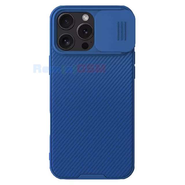husa iphone 16 pro max nillkin camshield pro  blue