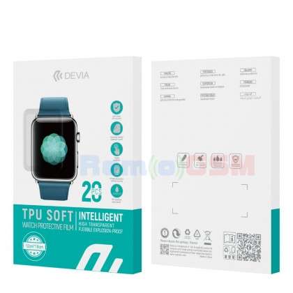 folie silicon protectie la display ceas apple watch series 3 42mm set 6 buc