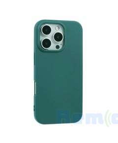 husa microfiber soft tpu green iphone 16 pro max a3296 a3084 a3295 a3297