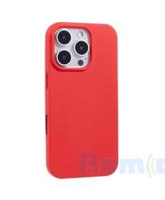 husa microfiber soft tpu red iphone 16 pro max a3296 a3084 a3295 a3297