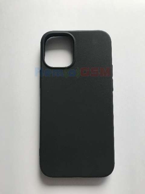 husa silicon negru mat iphone 12