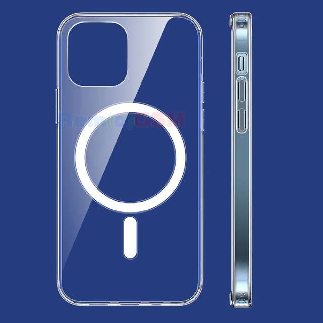 husa silicon transparent magsafe iphone 15 plus