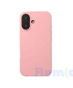 husa x-level thin microfiber tpu pink iphone 16 plus a3290 a3082 a3289 a3291