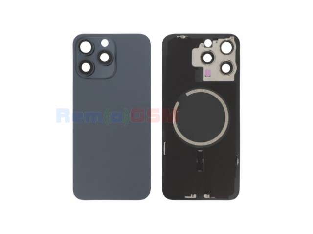 capac sticla spate iphone 15 pro blue titanium a2848 a3101 a3102 a3104