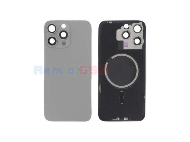 capac sticla spate iphone 15 pro max natural titanium a2849 a3105 a3106 a3108