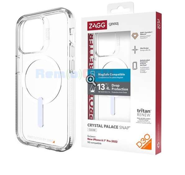 husa gear4 iphone 16 pro  magsafe shockproof clear