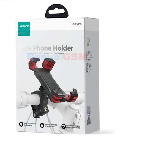 joyroom jr-zs360 suport moto-bike montaj ghidon shockproof 4 corners black