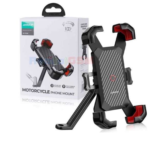 joyroom jr-zs288 suport motobike cu cleme laterale fixare dubla montaj oglinda multiangle secure lock black