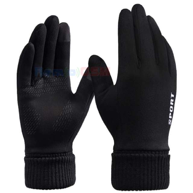 manusi touchscreen unisex gloves st0009 black