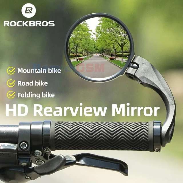 oglinda bicicleta rockbros fk-272 rear view mirror360 adjustable angle