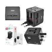 adaptor priza vetter universal world travel adapter with dual usb charger 2500w