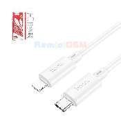 cablu date hoco x88 usb type c lightning 100cm fast charge 20w white