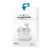 casti audio wireless vetter bluetooth 50 in-ear headset white