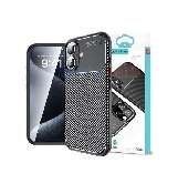husa autofocus iphone 16 carbon design tpu black  a3287 a3081 a3286 a3288