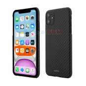 husa de protectie vetter pentru iphone 11 clip-on ultra slim aramid fiber kevlar magnetic black