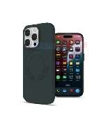 husa iphone 16 pro vegan leather compatibil magsafe green