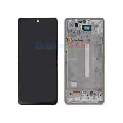 display cu rama samsung galaxy a53 sm-a536 white oled