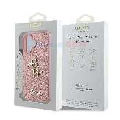 husa iphone 16 guess glitter fixed big 4gguhcp16shg4sgp pink