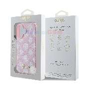 husa iphone 16 guess peony script magsafe guhmp16spgpysp pink