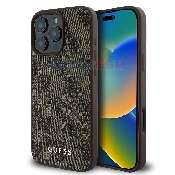 husa iphone 16 pro  guess hardcase 4g classic guhcp16lg4gfbr brown