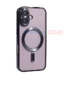 husa magsafe electroedge black clear iphone 16 plus  a3290 a3082 a3289 a3291