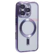 husa magsafe electroedge purple clear iphone 16 pro max a3296 a3084 a3295 a3297