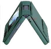 husa nillkin qin leather samsung galaxy z flip 5 green sm-f731