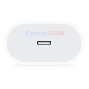 incarcator apple iphone wall charger a2347 mhje3zma type-c fast charging 20w - white blister packing