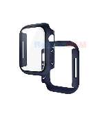 bumper cu folie integrata watch apple series 78 44-45mm blue