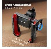 joyroom jr-zs266 suport motobike cu cleme laterale montaj ghidon shockproof 2 corners black - red