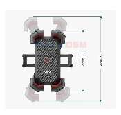 joyroom jr-zs288 suport motobike cu cleme laterale fixare dubla montaj oglinda multiangle secure lock black