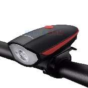 lanterna claxon bicicleta rockbros 7588-r front led light t6 waterproof electric horn