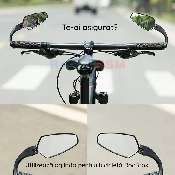 oglinda bicicleta rear view mirror fk-212 360 adjustable angle