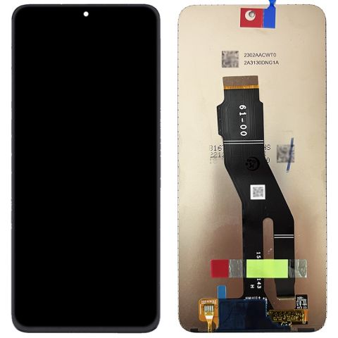 YHX-OU 6.7 Inch Black With Frame Display For Honor X8a CRT-LX1 CRT-LX2 CRT-LX3 LCD Display Touch Screen Replacement Screen Glass Assembly With Tools + 1 X Screen Protector