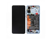 display touchscreen cu rama huawei p30 oem 02354hmf 02354kub pearl white service pack