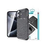 husa autofocus iphone 16 carbon design tpu black  a3287 a3081 a3286 a3288