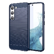 husa carbon silicone samsung galaxy s22 5g blue sm-s901