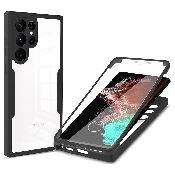 husa colorverse 360 series + screen protector samsung galaxy s22 ultra 5g sm-s908 black