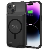 husa iphone 15 plus cu acumulator 8500mah magsafe  black
