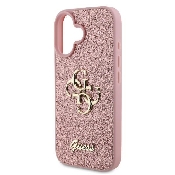 husa iphone 16 guess glitter fixed big 4gguhcp16shg4sgp pink