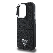 husa iphone 16 pro guess grained triangle magsafe guhmp16lpgtspsk black