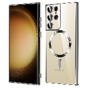 husa luxury crystal magsafe samsung galaxy s21 ultra 5g silver