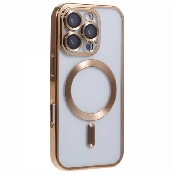 husa magsafe electroedge gold clear iphone 16 pro max a3296 a3084 a3295 a3297