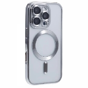 husa magsafe electroedge silver clear iphone 16 pro max a3296 a3084 a3295 a3297