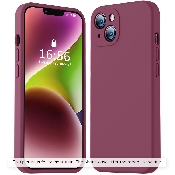 husa silicon softflex oppo reno12 plum red cph2625