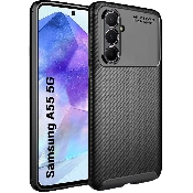 husa carbon fiber samsung galaxy a55 5g sm-a556v black