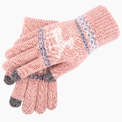 manusi telefon ski touchscreen gloves st0002 dark pink