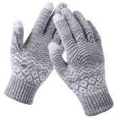 manusi telefon touchscreen knitting gloves st0003 gray